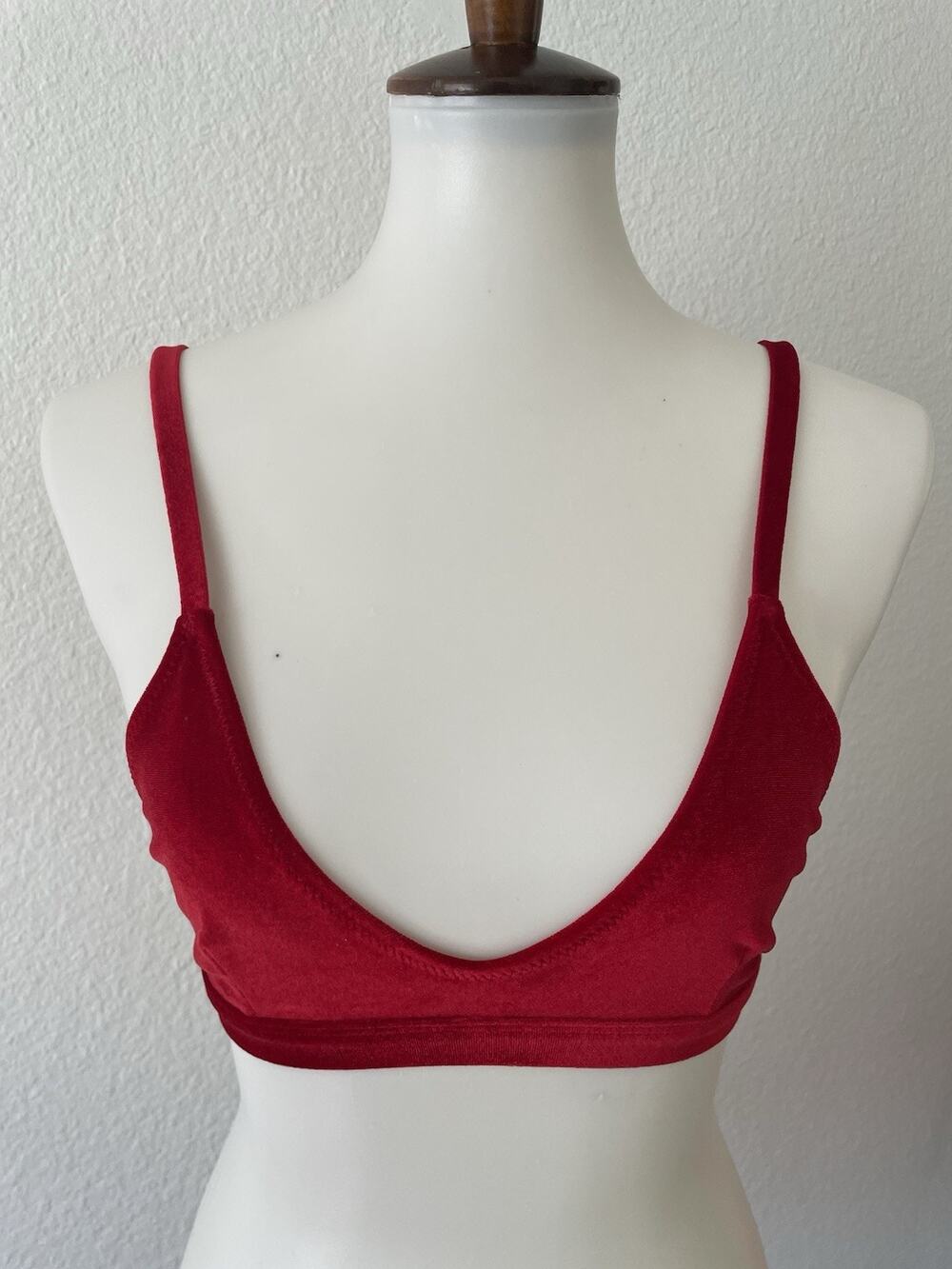 Fox‎ Swim Bikini Top Swimwear Plunge Lined Velvet